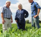 O’Neill visits organic farm at Downpatrick