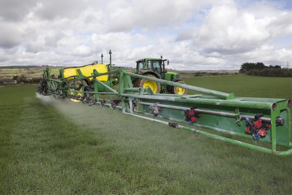 pesticides anti-freeze in sprayer cereals