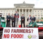 Ulster Farmers' Union claims 500 turnout for Stormont protest