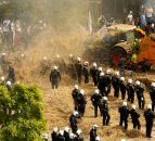 Pics of Brussels protest as 6,000 farmers and tractors hit the streets