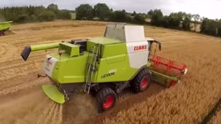 Watch great drone footage as gluten-free oat harvest comes to a close