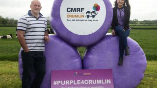 Purple silage wrap will help support Crumlin Children’s Hospital