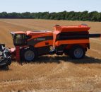 Video: 590 horsepower Tribine combine rolls of the production line in the US