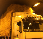 Limerick Tunnel closed after truck carrying bales gets stuck at entrance