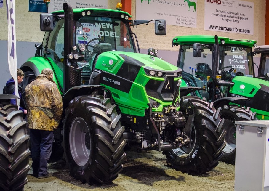 Fintona farm machinery show Deutz-Fahr tractor