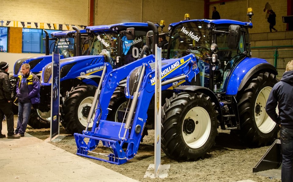Fintona farm machinery show New Holland tractors