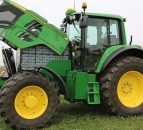Electric John Deere tractor runs for 4 hours on a charge