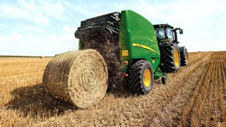 How many round bales can you make in an hour?