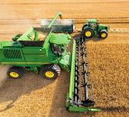 'Machine Sync': Letting the combine driver 'control' the tractor and trailer