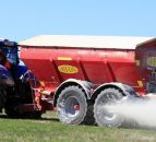 First look: Bredal's latest trailed spreader has discs mounted on arms - 6m apart