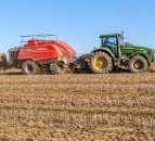 Baling straw before the 'Beast from the East' in Co. Kildare