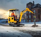 JCB's first 'electric' excavator breaks ground