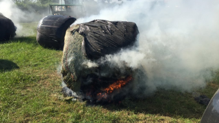 Up to 40 bales damaged in Somerset farm vandal attack