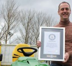 Epic lawn tractor journey is officially a world record