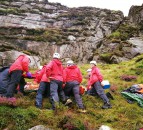 Youth injured by a falling sheep on Mourne Mountains
