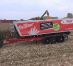 Who needs a chaser bin? Just ‘carry’ a truck trailer into the field