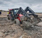 Tractor stuck on Exmouth beach for 2 days pulled free