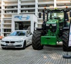 This tractor can ‘warn’ car drivers of its presence on the road – from 1km away