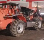 Telescopic handler used in brazen attempted ATM theft