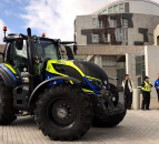 Rural crime tractor ends tour at Scottish Parliament