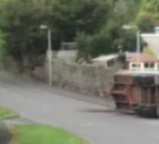 Trailer carrying livestock overturns in Armagh