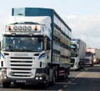 100 lorries take part in Brexit protest convoy at NI border