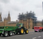 Tractor demonstration takes place in London in protest of Agriculture Bill