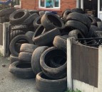 Farmer takes revenge on ‘flytipper’ who dumped over 400 tyres on his land