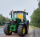 Tractor driver stopped for using mobile phone while driving