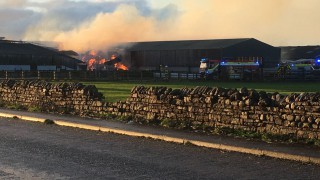 160 cows evacuated to safety after barn catches fire in Cumbria