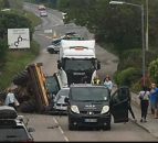 Tractor rolls over onto car in Cornwall road traffic collision