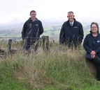 Minister Poots visits conservation project in Antrim hills