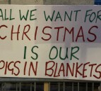 Pig industry protest Conservatives in Manchester