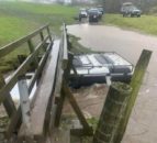 Off-roaders 'tear up' flooded fields in Derbyshire