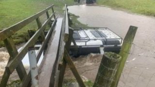 Off-roaders ‘tear up’ flooded fields in Derbyshire