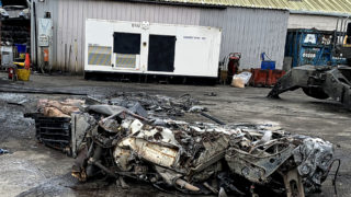 Truck used for fly-tipping crushed by Environment Agency
