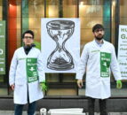 Scientists protest outside Defra offices ahead of COP15