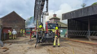 More than 30 firefighters tackling Leeds farm fire