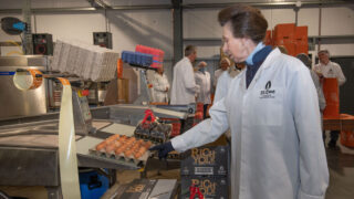 Princess Royal opens new St. Ewe Free Range Eggs packing centre