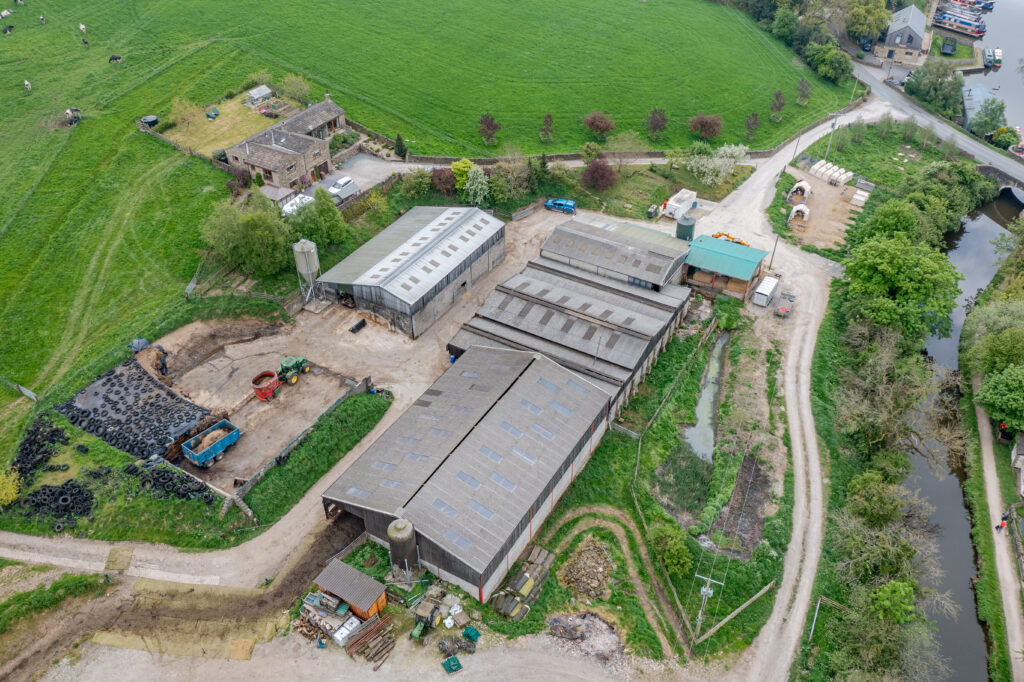 Greenbank Farm sheds aerial