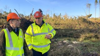 Minister Muir visits Tyrone forest devastated by storms