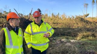Minister Muir visits Tyrone forest devastated by storms