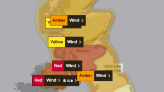 Storm Éowyn generates red weather warnings in NI and Scotland