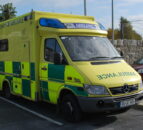 2 taken to hospital following collision involving tractor